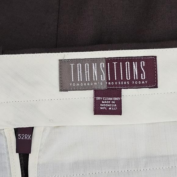 Transitions Men's Dress Pants, EUC, Size 52 - Picture 4 of 4